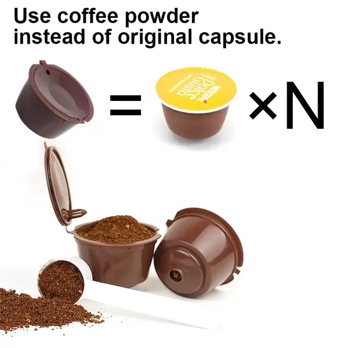 Capsules de café rechargeables pour Dolce Gusto, dosettes vides réutilisables, tasse filtrante en pl