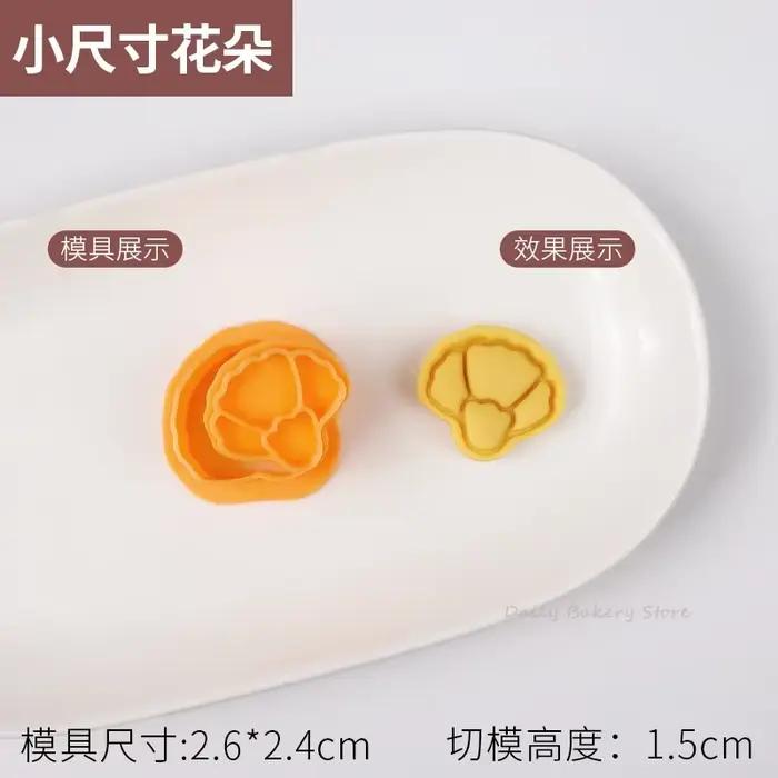 Moule à biscuits pour la saint-valentin, dessin animé fleur chat lapin coupe-biscuits Fondant décora