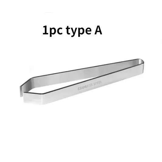 Pince à os de poisson plate et inclinée 4,6" - Ustensile de cuisine en acier inoxydable pour coquill