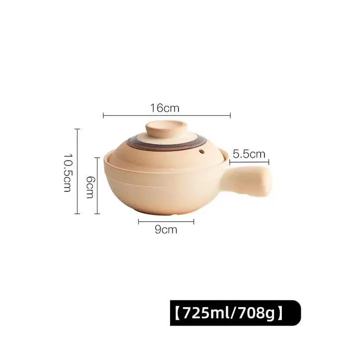Marmite à soupe japonaise, casserole en céramique pour nouilles de riz, poêle de cuisson résistante 