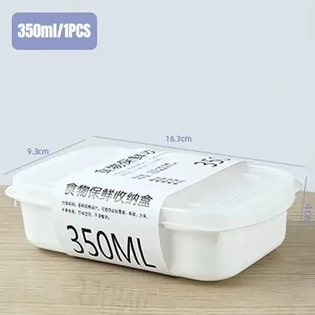 Réfrigérateurs de stockage de cuisine, conteneurs blancs, boîte fraîche, conteneurs de stockage de n