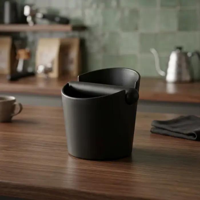 Boîte à café anti-dérapante pour le retrait des résidus d'espresso, seau de récupération des poudres