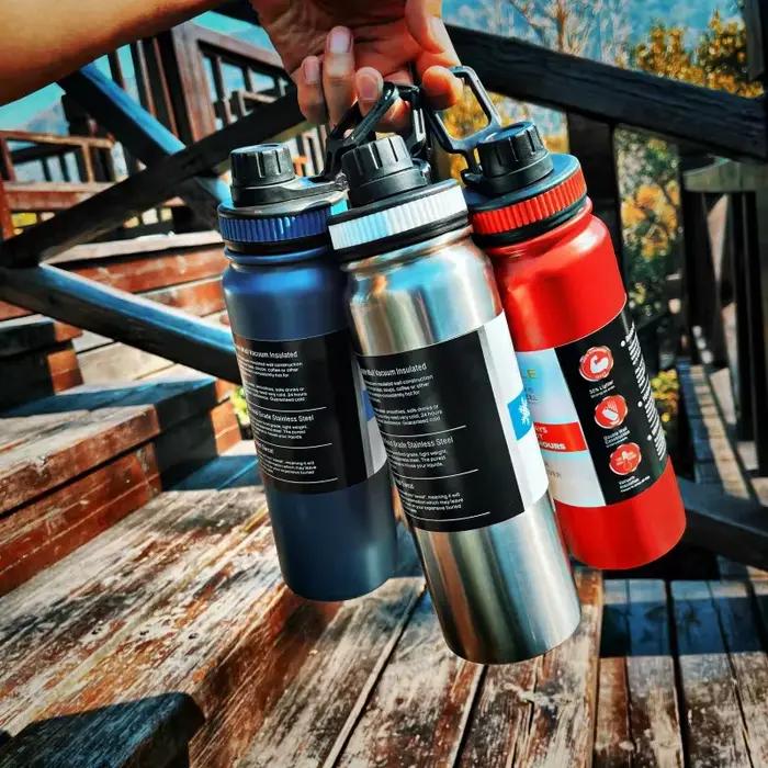 Bouteille Thermos Portable en acier inoxydable 304, Double paroi, tasse de voyage, flacon sous vide,