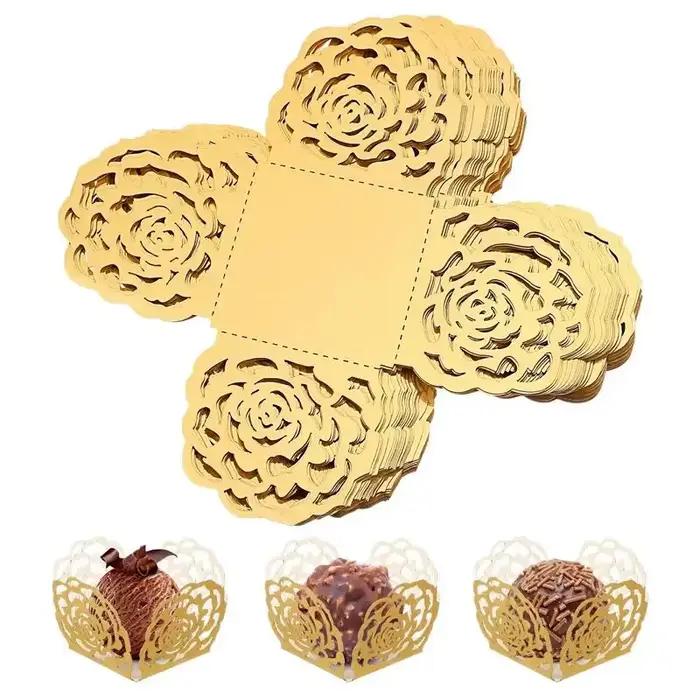 Emballages en Papier pour Truffes, Mini Cuisson Standard, Chocolat Chi Gâteau Muffin Escalier pour M