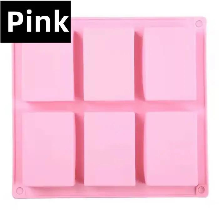 Moules en silicone rectangulaires à 6 grilles, moule à crème glacée, mousse au chocolat bricolage, u