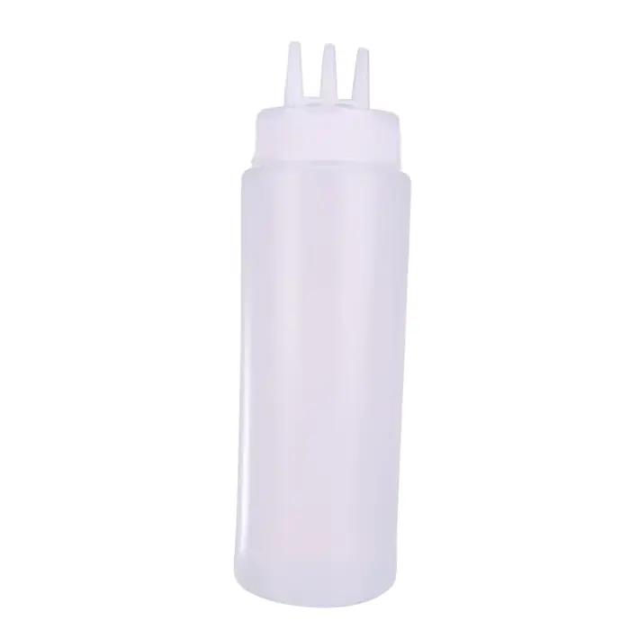 Ketchup 3 trous cuisine stockage Organization moutarde salade pot presser bouteille distributeur acc