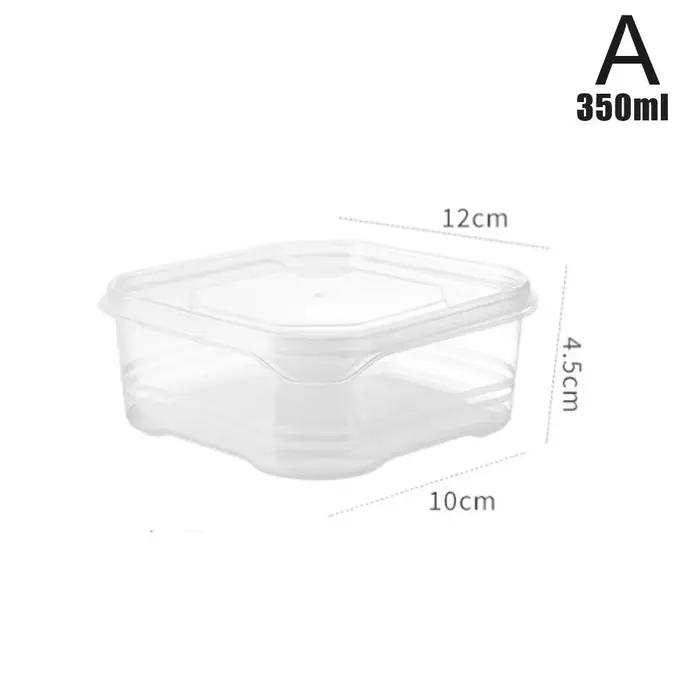 Boîte de rangement scellée en plastique rectangulaire pour réfrigérateur domestique, bac à légumes a