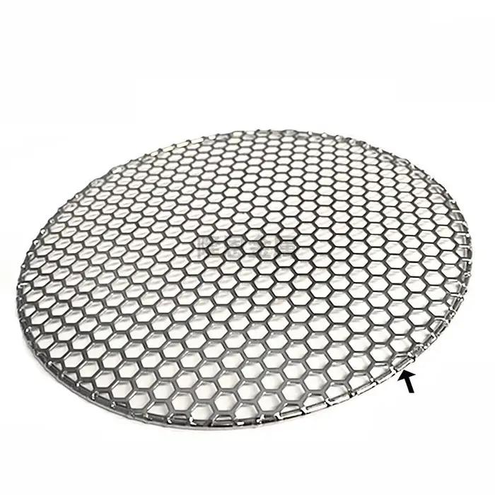 Grille de Barbecue ronde en acier inoxydable 304, 10-40CM de diamètre, qualité alimentaire, grille à