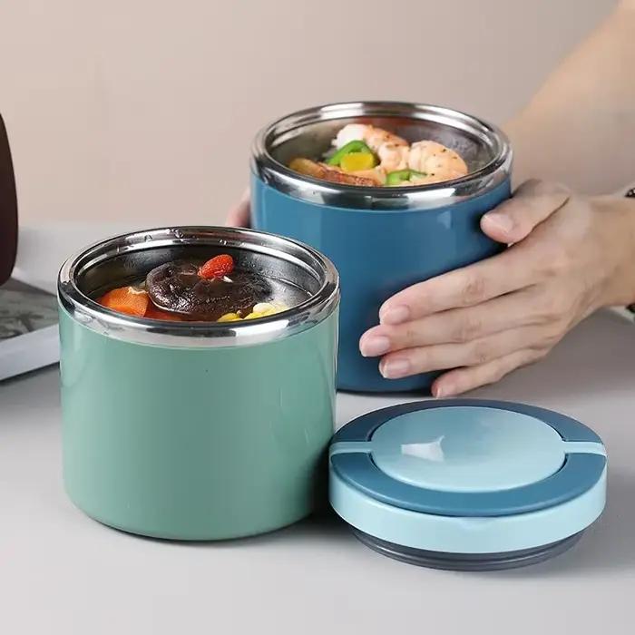 Pot thermique alimentaire de 630/1000ml, tasse à soupe isolée, conteneurs Thermos, boîte à déjeuner 