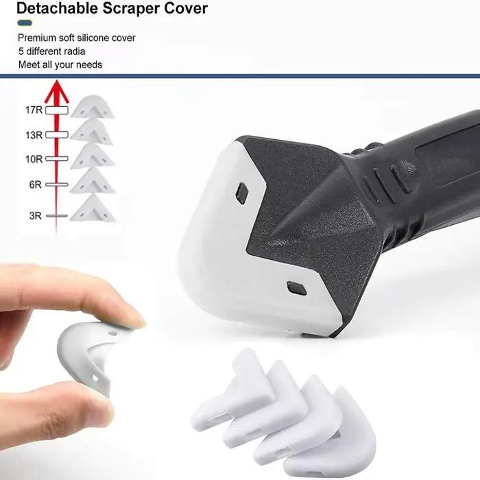 Grattoir en Silicone 9 en 1, ensemble d'outils de dissolvant lisse, Kit de finition de calfeutrage d