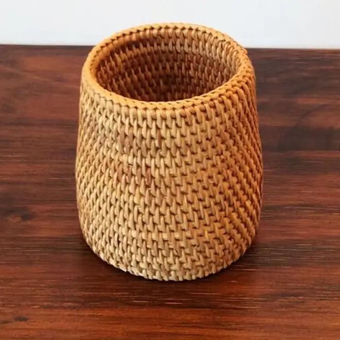 Organisateur de baguettes en rotin pour la maison, pelle, cuillères, couteaux à dîner, fourchettes, 