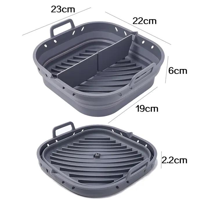 Kit d'accessoires pour friteuse à air, panier en Silicone de 20 à 23cm et ustensiles pour friteuse à