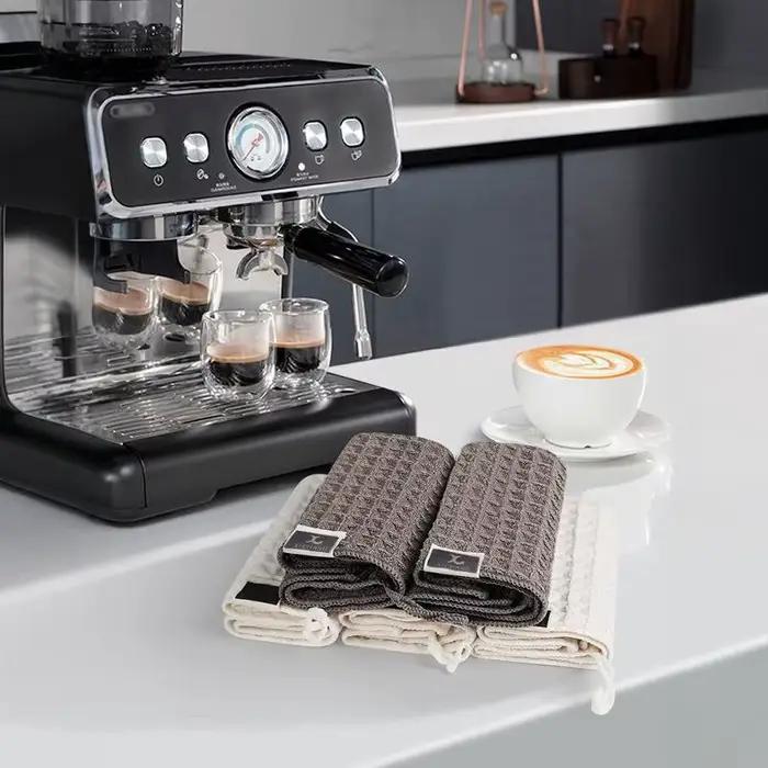 JUSTINLAU café Barista serviette de nettoyage Super absorbant microfibre chiffon de nettoyage servie