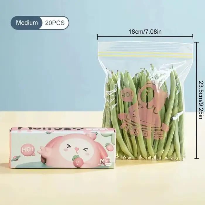 Sac de conservation des légumes et des fruits, 15/20/30 pièces, pour le stockage des aliments de cui