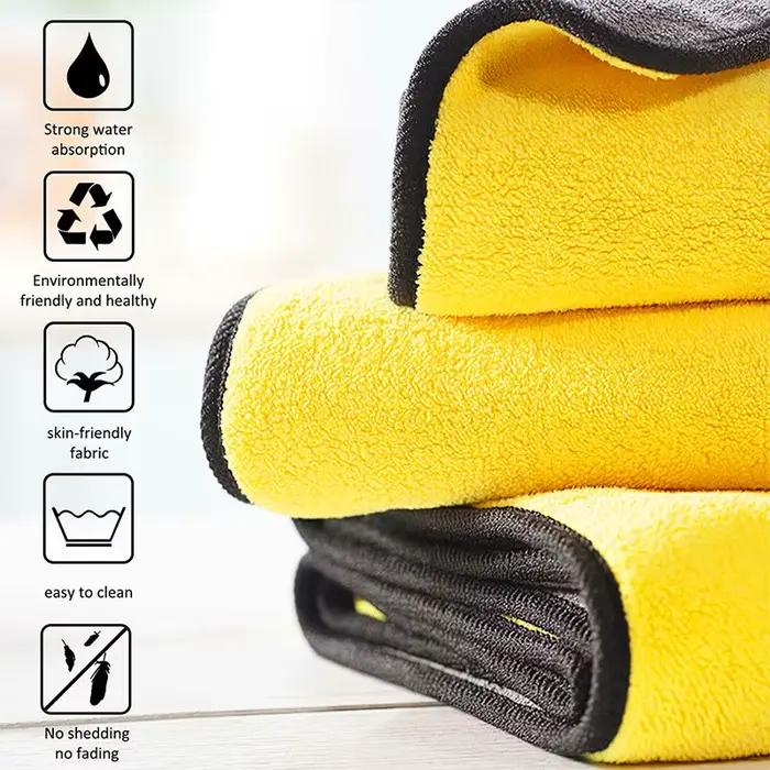 10/1 pièces serviette de nettoyage en microfibre chiffons de nettoyage de voiture détails profession
