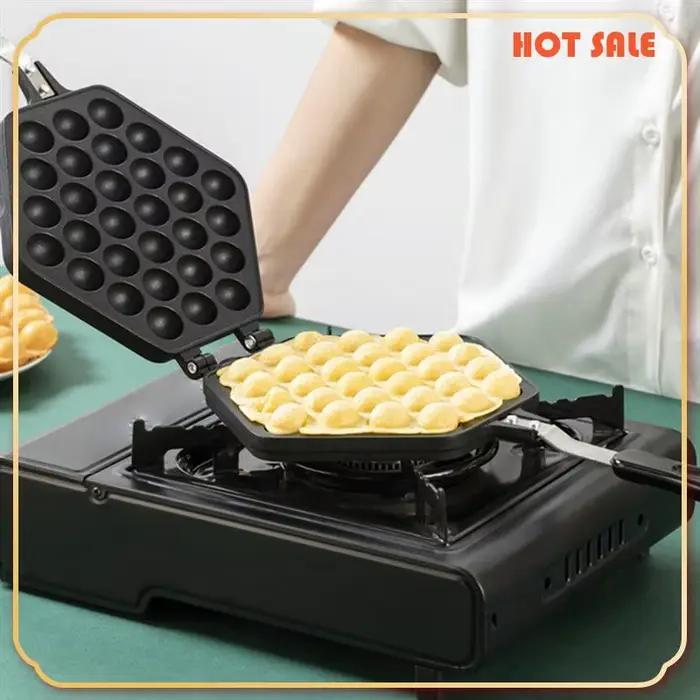 ABFA 1 pièce Eggettes fer aluminium Hongkong gaufrier moule revêtement antiadhésif bricolage Muffins