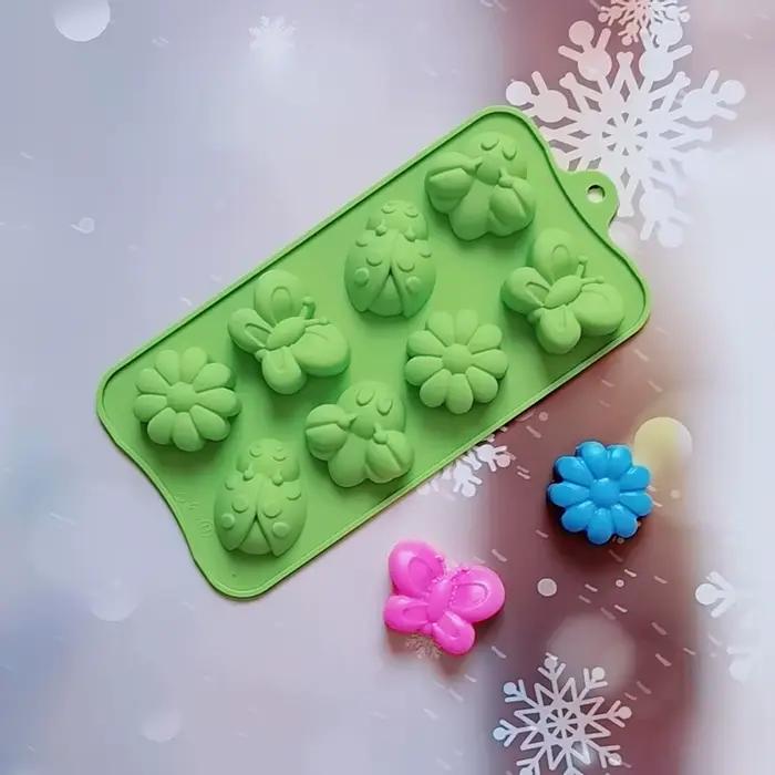 Moule à gâteau en silicone en forme d'insecte/équation/papillon, outils de cuisson, bonbons, MSI, ch