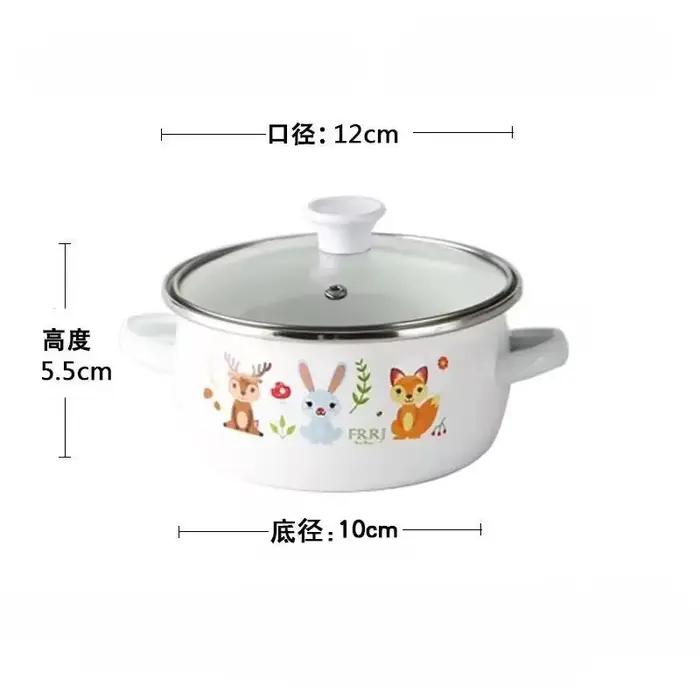 Ustensiles de cuisine Pots et poêles en émail émaillé Bol complémentaire pour bébé Vaisselle Pots et
