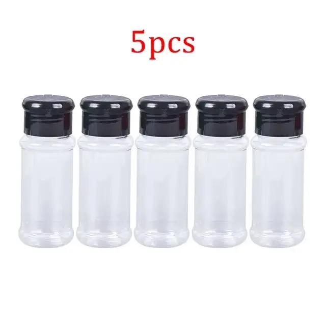 Pot d'assaisonnement en plastique, 100ml, 5 à 20 pièces/ensemble, bouteille de vinaigre, condiments 