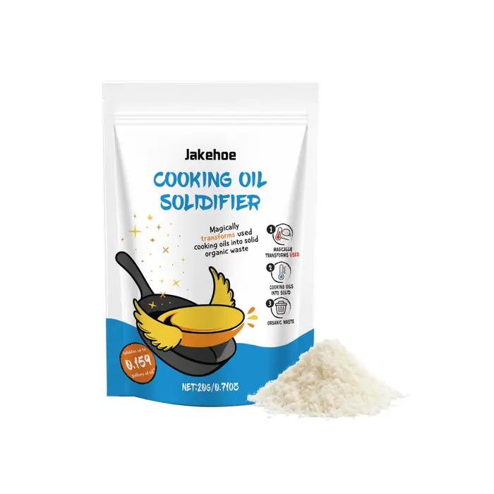 Poudre de solidificateur d'huile de cuisson, durcisseur de graisse chaude pour friteuse d'occasion, 