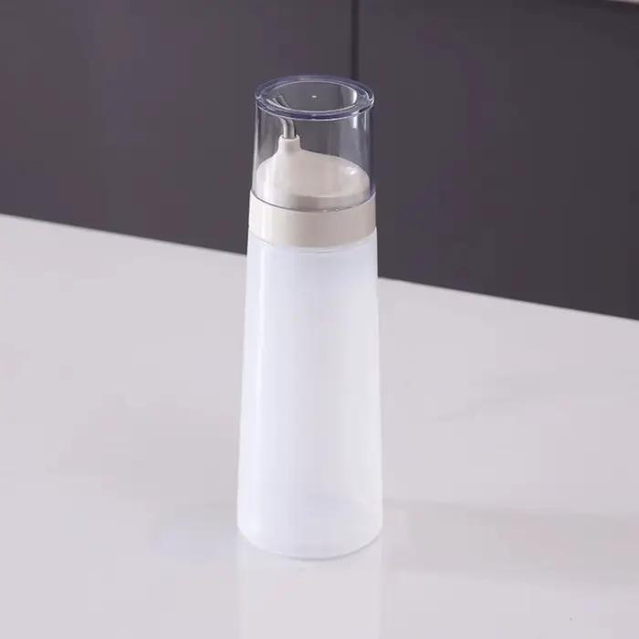 Bouteille à presser en plastique pour condiments, bouteille d'huile d'olive réutilisable de qualité 