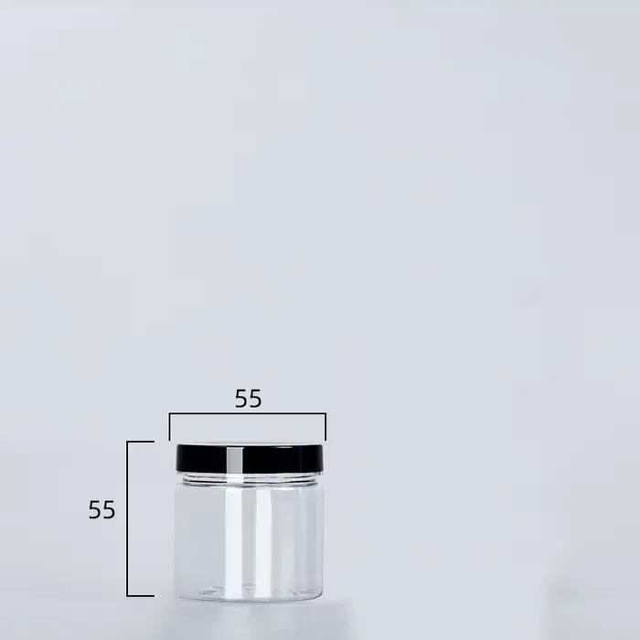 Boîte scellée transparente avec couvercle, bouteille d'emballage en plastique africain, stockage cir