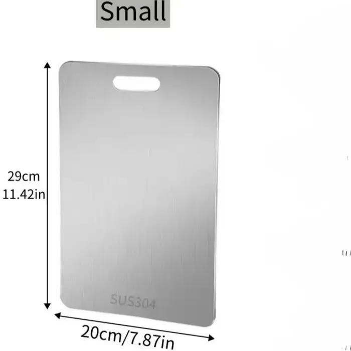 Planche à découper portable double face en titane – Qualité alimentaire pour la cuisine, découpe de 