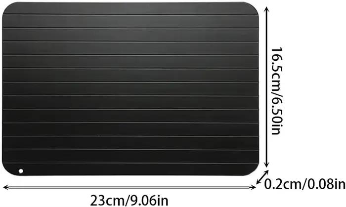 Plateau de dégivrage pour viande congelée, lavable au lave-vaisselle, plaque de dégivreur de grande 