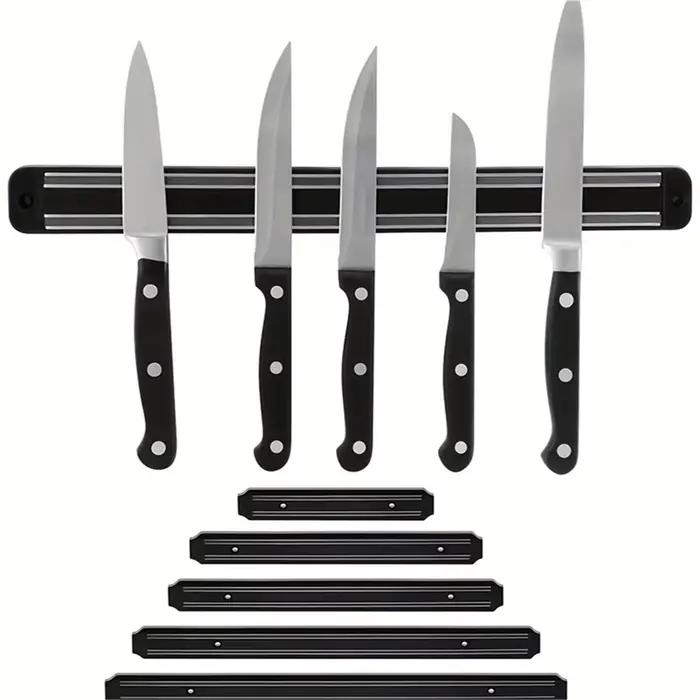 Un porte-couteau mural magnétique, support de rangement pour ustensiles de cuisine, outils d'entrepô