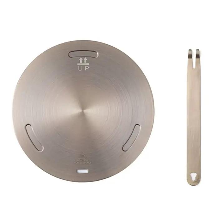 Plaque de Conduction de chaleur pour cuisinière à Induction de cuisine, diffuseur de chaleur en acie