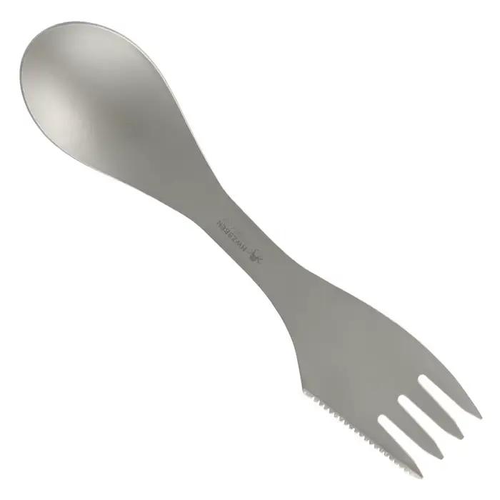 Ti Spork-Cuillère de camping 3 en 1, coupe-fourchette, ChlorOutdoor Britware pour le camping, la ran