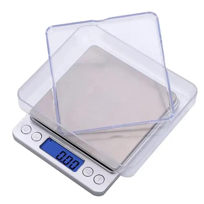 Balance de cuisine numérique Mini poche en acier inoxydable bijoux de précision Balance électronique
