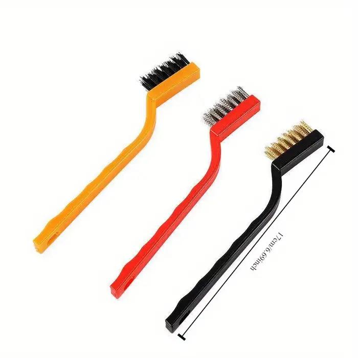 Brosse de nettoyage de cuisinière à gaz, épurateur de fil métallique, outils en cuivre et en fer, él