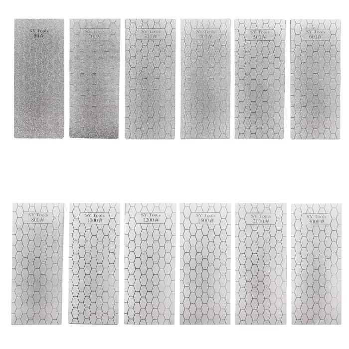 Sy Tools Nouveau 80-3000 #   Affûteur de couteaux professionnel en diamant, plaque de pierre à aigui