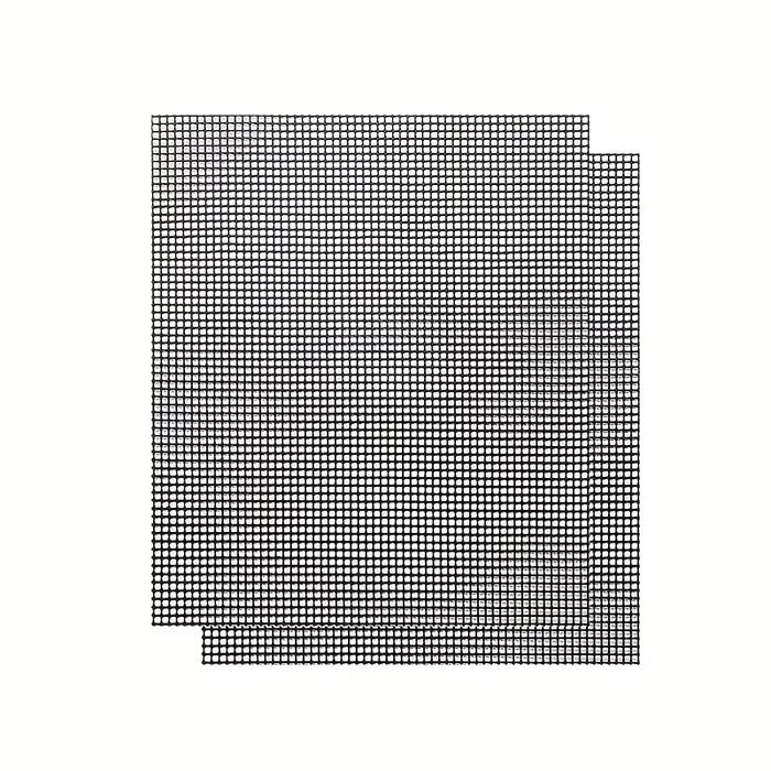 2 tapis de grillades en téflon antiadhésifs, tapis de barbecue réutilisables adaptés à l'extérieur, 