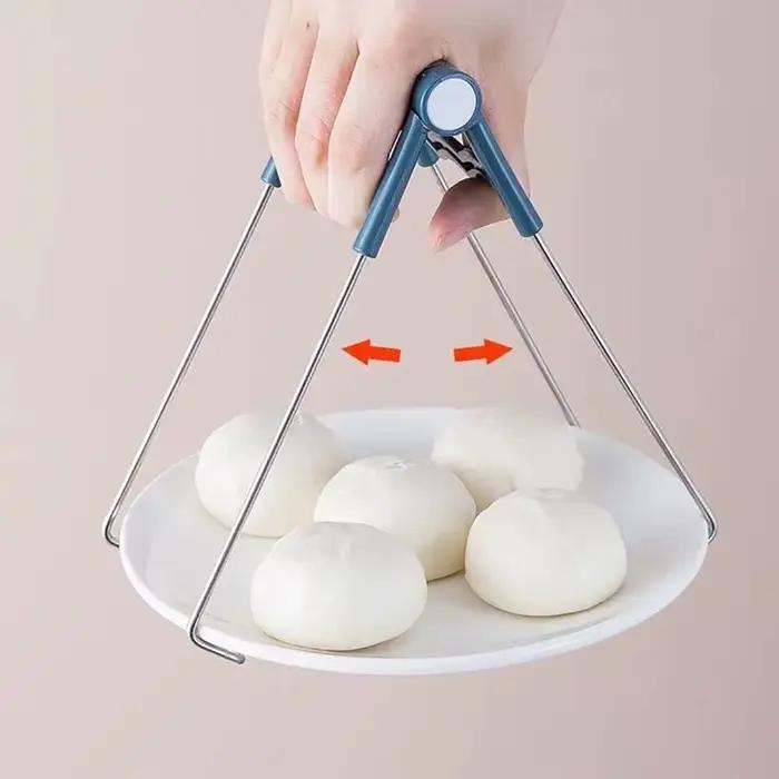 Pince Anti-brûlure, lève-disque, pince à vapeur, gants en Silicone, plateau de four à micro-ondes, p