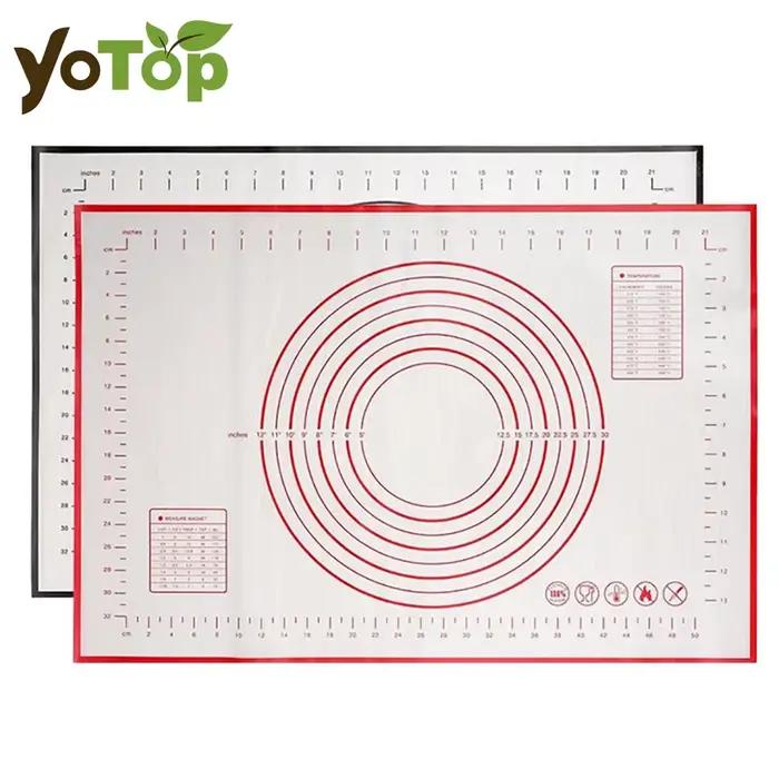 Tapis de pétrissage en silicone antiadhésif 40x26x60cm pour pâtisserie, crêpes, pâte à pizza – Outil
