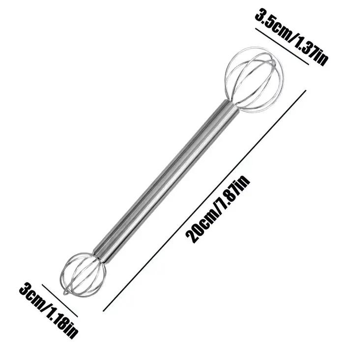 Miso – bâton d'agitation en acier inoxydable 304, fouet à Double tête, tondeuse manuelle de crème, c