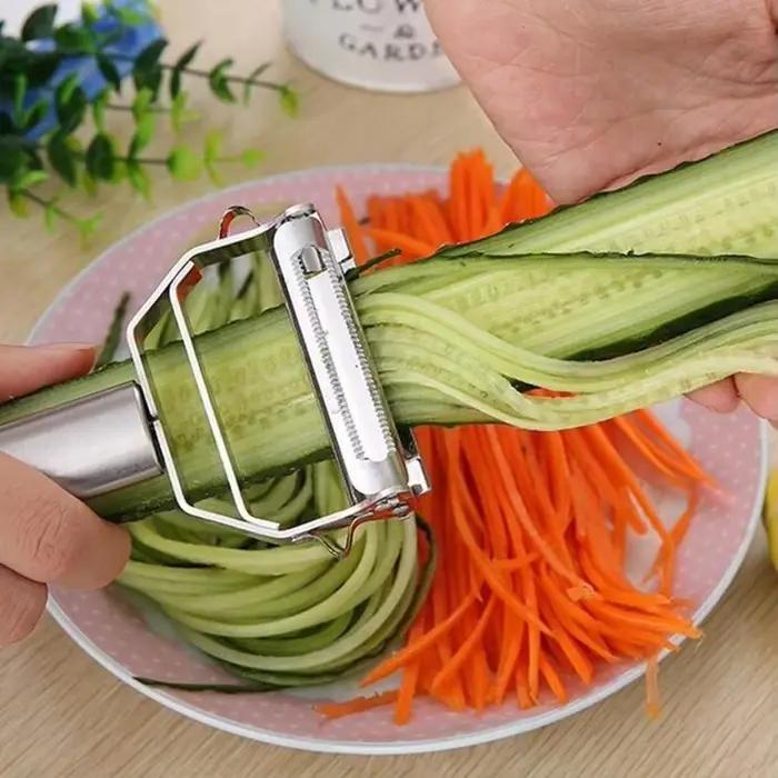 Râpe à carottes, concombre et pommes de terre en acier inoxydable de haute qualité, éplucheur de Jul