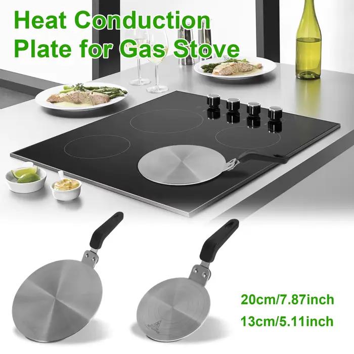 Plaque de diffuseur de chaleur, plaque d'adaptation d'induction en acier inoxydable 13cm/20cm, diffu
