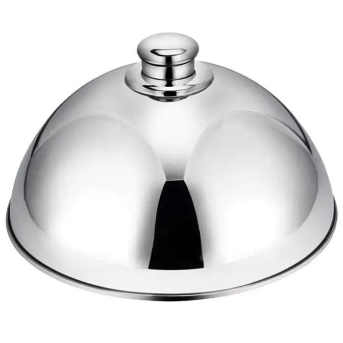Everche-Couverture alimentaire en acier inoxydable, couvercle alimentaire, breton, assiette de servi