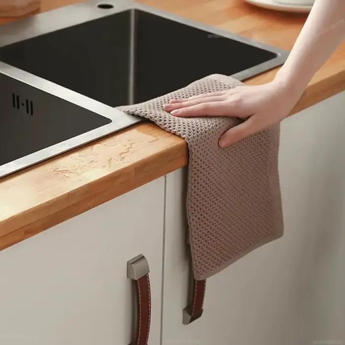 Serviette de cuisine en coton, 4 pièces, chiffon de nettoyage magique Ultra doux, chiffons de nettoy
