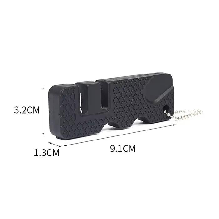 Aiguiseur de couteaux de poche en céramique, outil en diamant, ciseaux, aiguiser les engrenages, ham