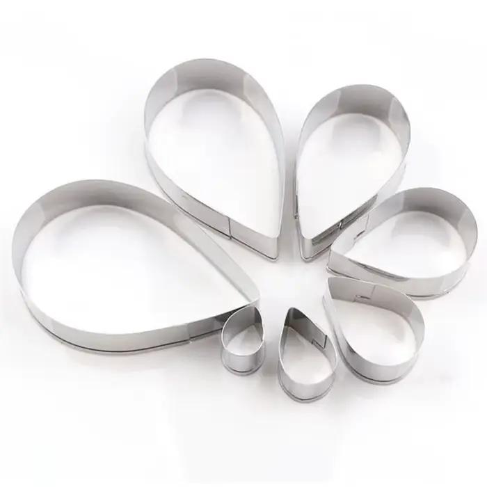 Emporte-pièce en acier inoxydable de haute qualité, 7 pièces/ensemble, pétale de rose, moule à stras