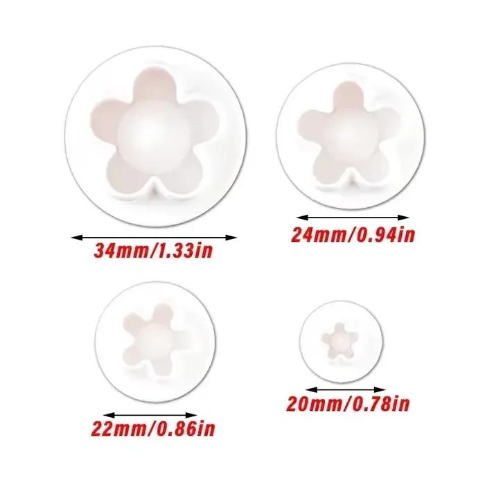 Emporte-pièce en forme de fleur de prunier pour décoration de gâteau, moule à strass, outils de cuis