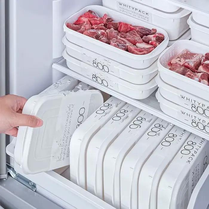Boîte d'emballage de viande congelée japonaise, stockage de réfrigérateur de qualité alimentaire, co