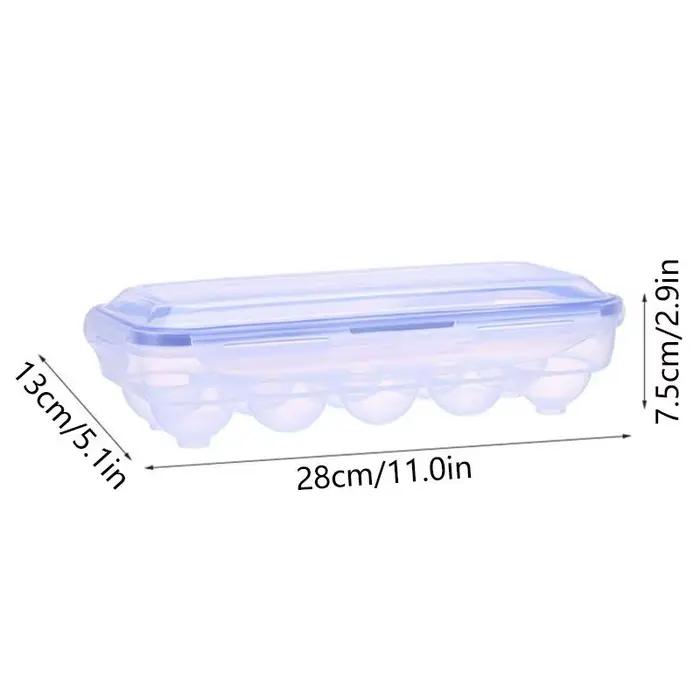 Boîte de rangement pour 10 œufs, plateau à œufs transparent, organiseur de réfrigérateur de cuisine,