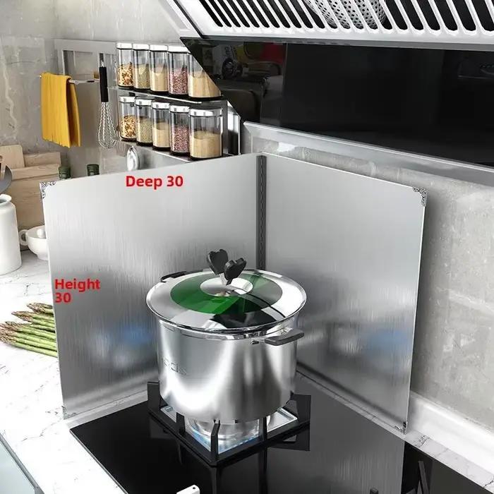 Déflecteur d'huile en acier inoxydable pour cuisine, plaque d'isolation thermique épaisse résistante