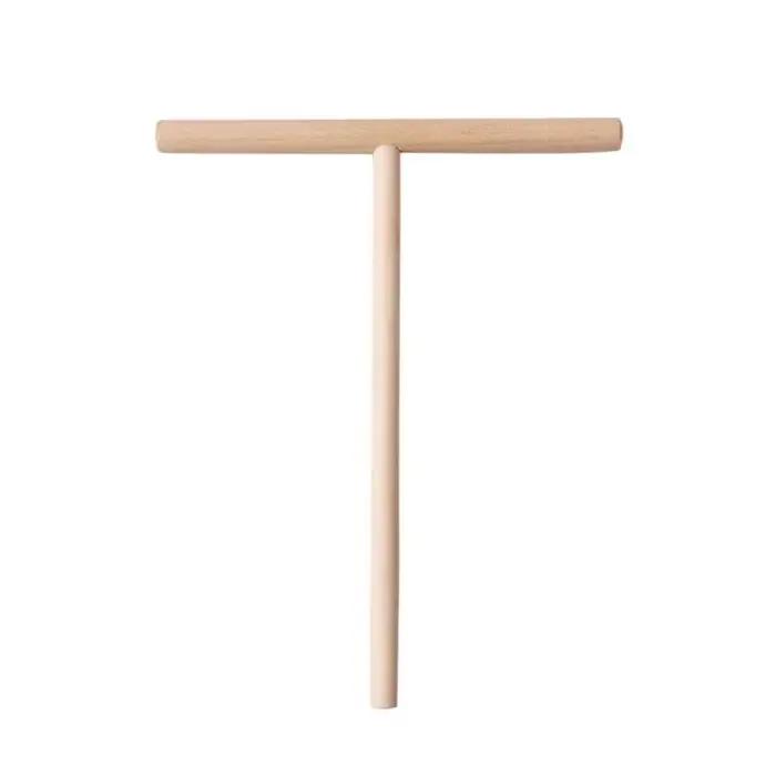 Crêpière en bois en forme de T, bâton d'épandage de pâte à crêpes, outil de cuisine domestique, bric