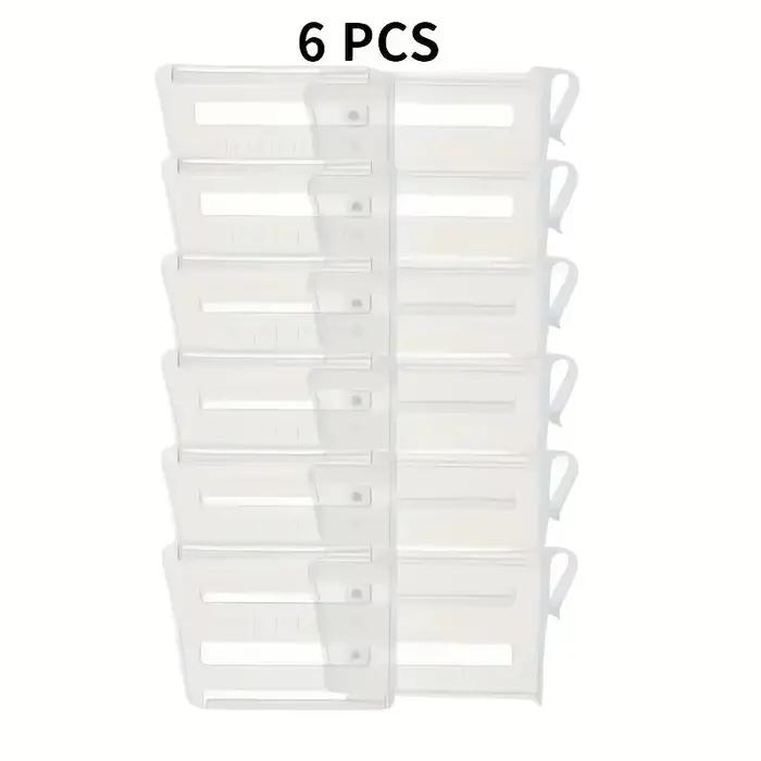 Séparateur d'espace réglable pour réfrigérateur, 6 pièces, pour organiser et étendre les compartimen